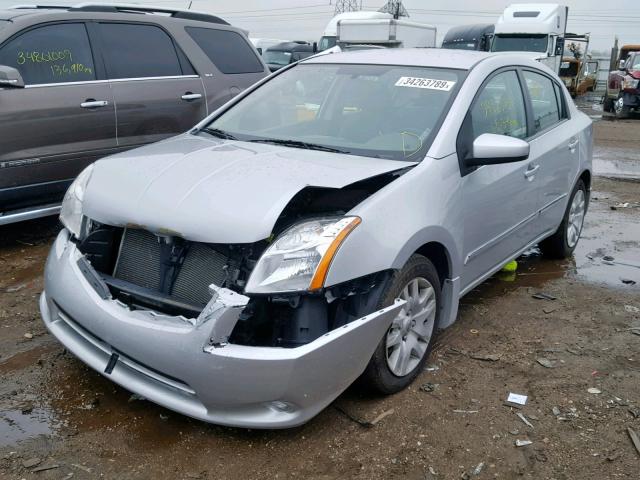 3N1AB6AP1CL706174 - 2012 NISSAN SENTRA 2.0 SILVER photo 2