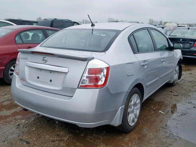 3N1AB6AP1CL706174 - 2012 NISSAN SENTRA 2.0 SILVER photo 4