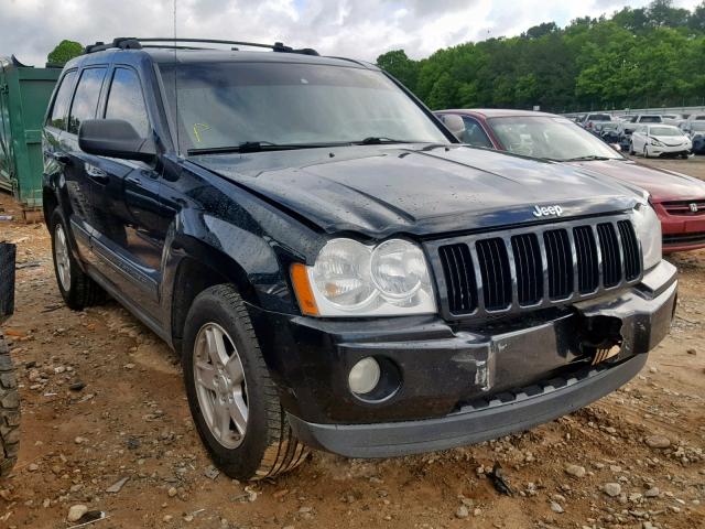 1J4HS48N46C285100 - 2006 JEEP GRAND CHER BLACK photo 1