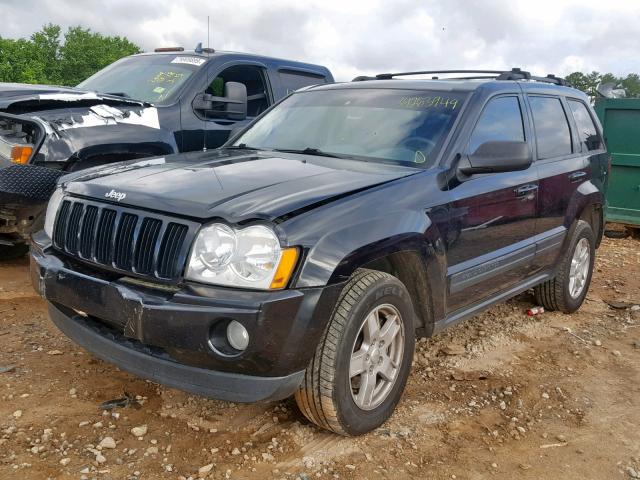 1J4HS48N46C285100 - 2006 JEEP GRAND CHER BLACK photo 2