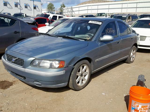 YV1RS61R222175224 - 2002 VOLVO S60 BLUE photo 2