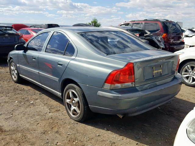 YV1RS61R222175224 - 2002 VOLVO S60 BLUE photo 3