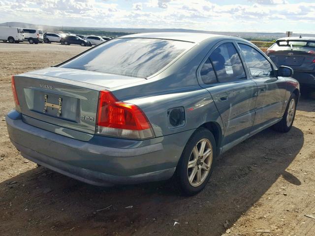 YV1RS61R222175224 - 2002 VOLVO S60 BLUE photo 4