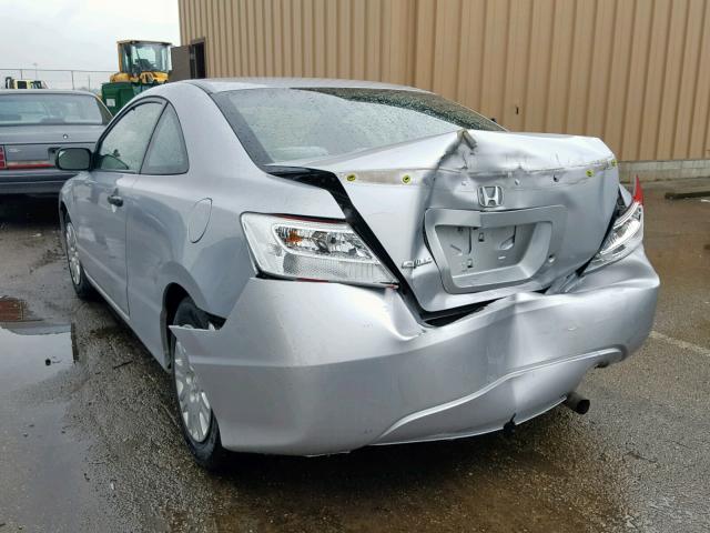 2HGFG1B26AH533446 - 2010 HONDA CIVIC DX SILVER photo 3