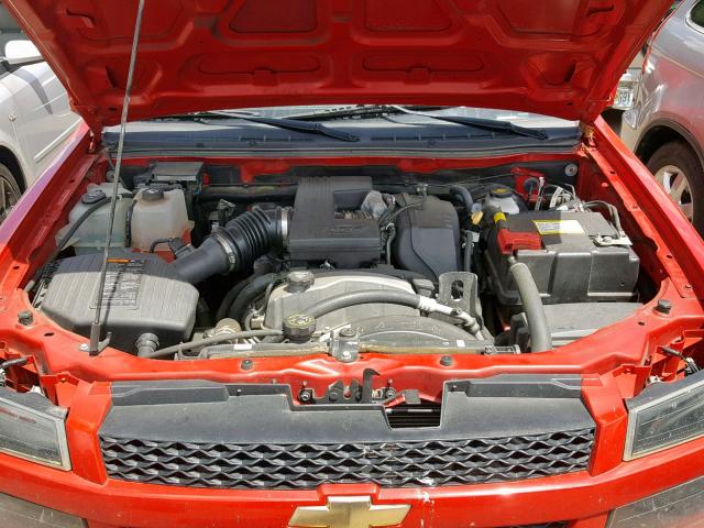 1GCDSCFE0C8166072 - 2012 CHEVROLET COLORADO L RED photo 7