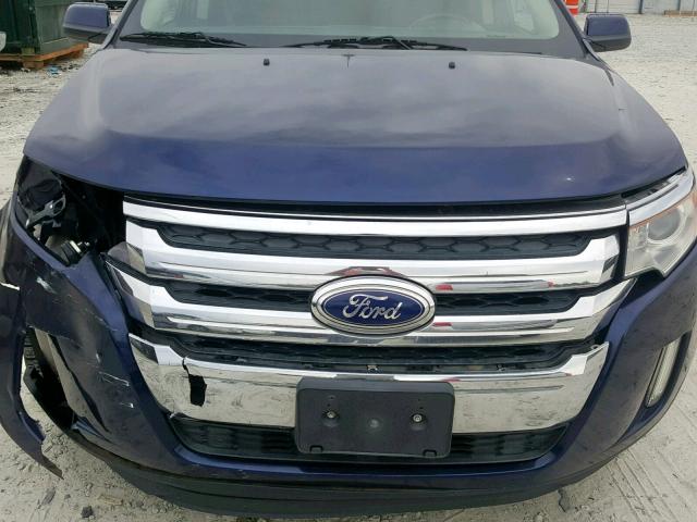 2FMDK3KC1BBB12534 - 2011 FORD EDGE LIMIT BLUE photo 7