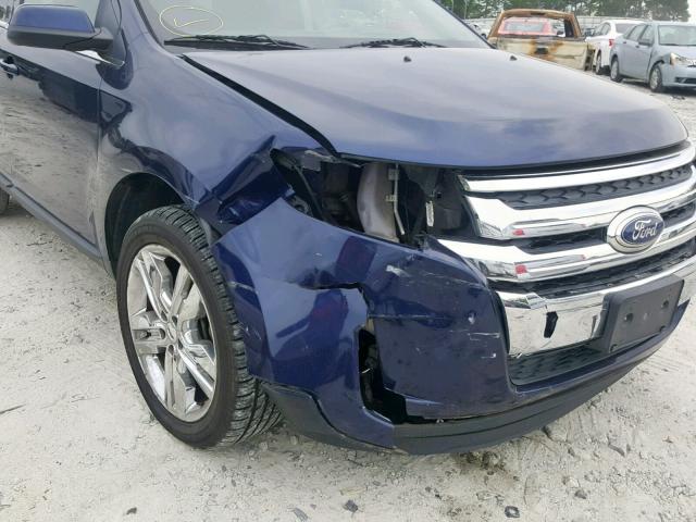 2FMDK3KC1BBB12534 - 2011 FORD EDGE LIMIT BLUE photo 9