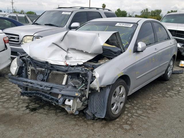 KNAFE122385511455 - 2008 KIA SPECTRA EX GRAY photo 2