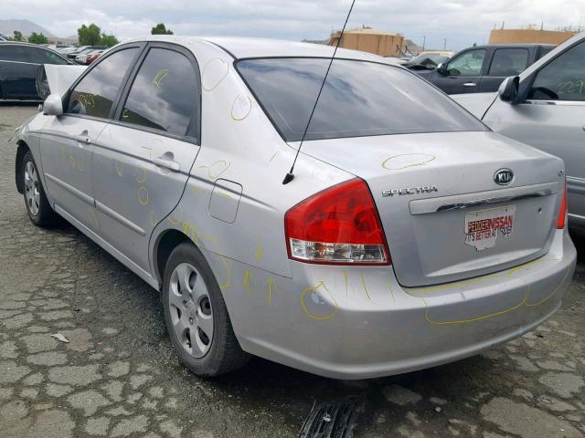 KNAFE122385511455 - 2008 KIA SPECTRA EX GRAY photo 3