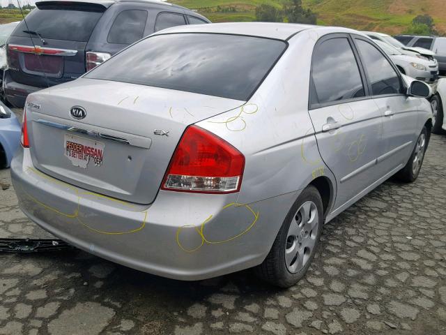 KNAFE122385511455 - 2008 KIA SPECTRA EX GRAY photo 4