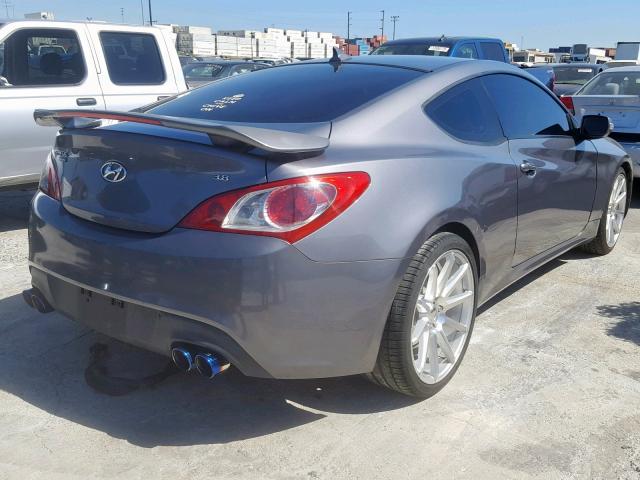 KMHHU6KH8AU027370 - 2010 HYUNDAI GENESIS CO CHARCOAL photo 4