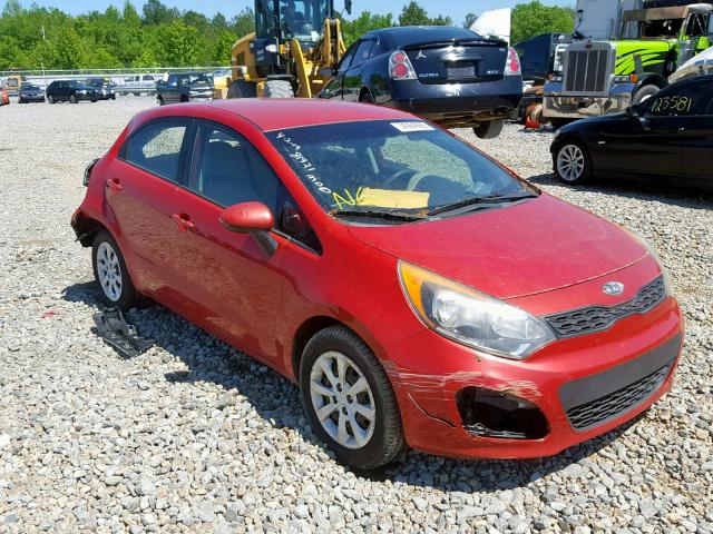 KNADM5A38C6039350 - 2012 KIA RIO LX RED photo 1