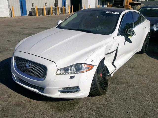 SAJWA2GB7BLV15347 - 2011 JAGUAR XJL WHITE photo 2