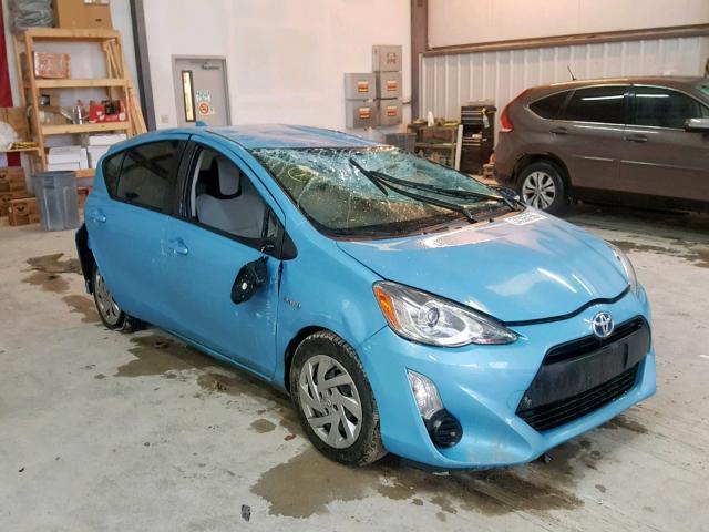 JTDKDTB39F1088815 - 2015 TOYOTA PRIUS C BLUE photo 1