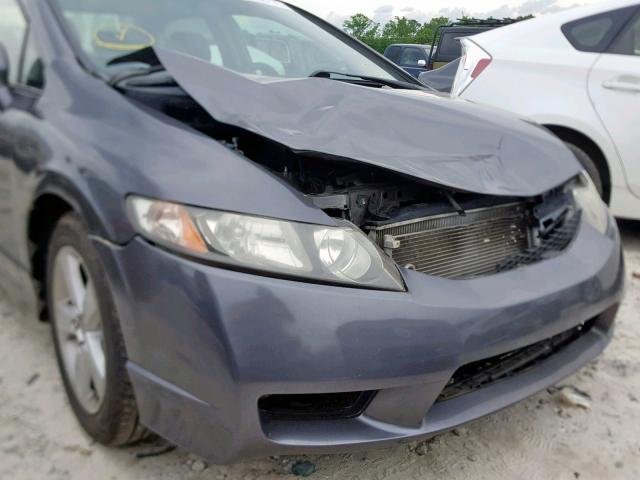 19XFA1F6XAE008379 - 2010 HONDA CIVIC LX-S Մոխրագույն լուսանկար 9