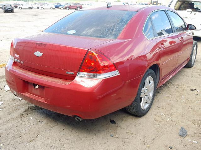 2G1WB5E30F1125333 - 2015 CHEVROLET IMPALA LIM RED photo 4