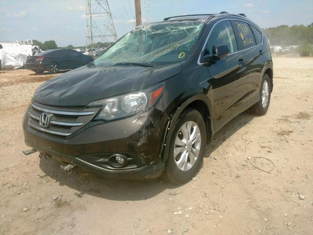 2HKRM3H77EH526358 - 2014 HONDA CR-V EXL BROWN photo 2