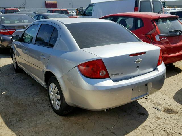 1G1AT58H697293242 - 2009 CHEVROLET COBALT LT SILVER photo 3