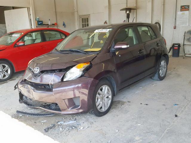 JTKKU4B48B1013119 - 2011 TOYOTA SCION XD BURGUNDY photo 2