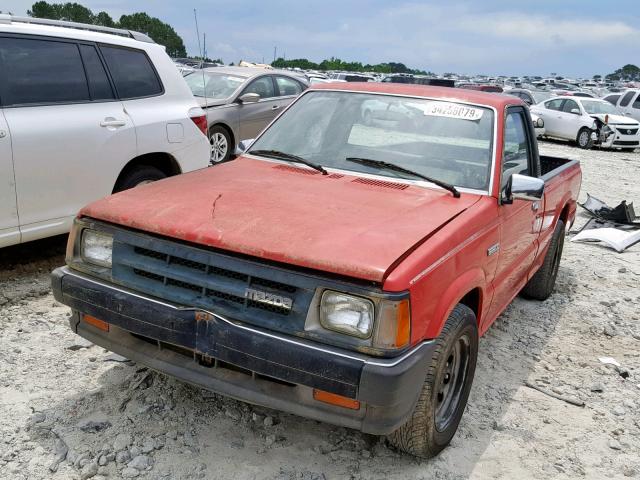 JM2UF1132L0864546 - 1990 MAZDA B2200 SHOR RED photo 2