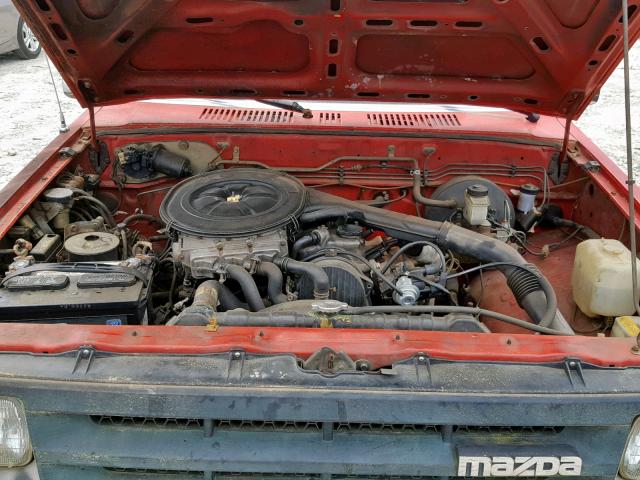 JM2UF1132L0864546 - 1990 MAZDA B2200 SHOR RED photo 7