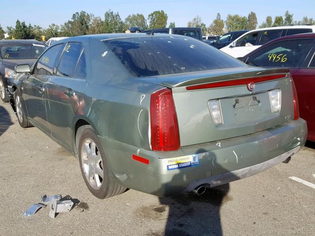 1G6DW677X50215658 - 2005 CADILLAC STS GREEN photo 3