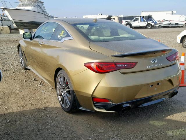 JN1FV7EK3HM610772 - 2017 INFINITI Q60 RED SP GOLD photo 3