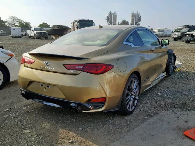 JN1FV7EK3HM610772 - 2017 INFINITI Q60 RED SP GOLD photo 4