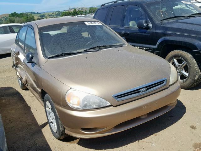 KNADC123726188745 - 2002 KIA RIO GOLD photo 1