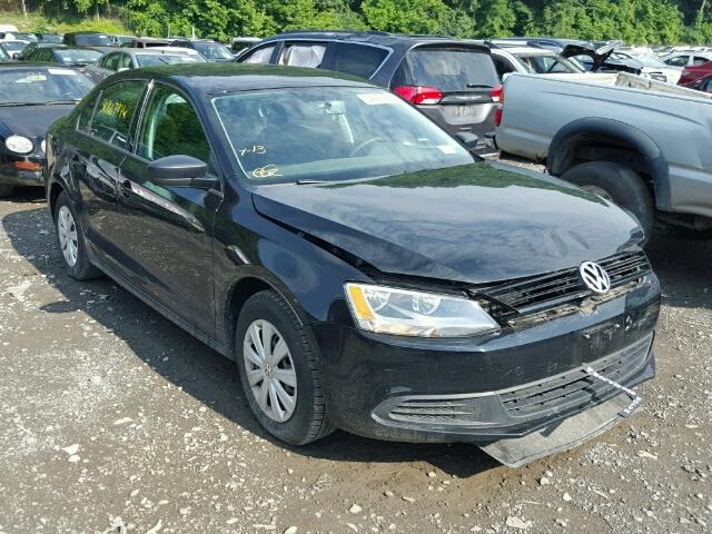 3VW2K7AJ8EM368625 - 2014 VOLKSWAGEN JETTA BASE Սև լուսանկար 1
