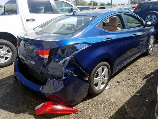 KMHDH4AE1DU839113 - 2013 HYUNDAI ELANTRA GLS  photo 4