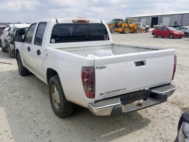 1GCCS138358148022 - 2005 CHEVROLET COLORADO WHITE photo 3