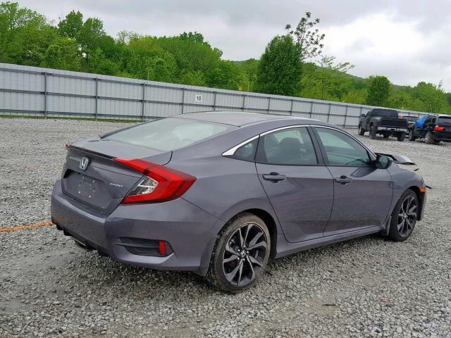 19XFC2F81KE000352 - 2019 HONDA CIVIC SPOR GRAY photo 4