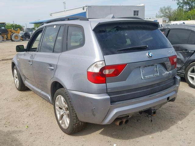 WBXPA93496WG91202 - 2006 BMW X3 3.0I SILVER photo 3