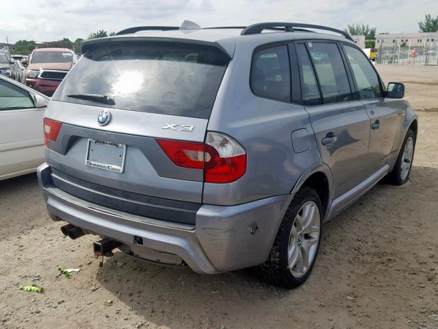 WBXPA93496WG91202 - 2006 BMW X3 3.0I SILVER photo 4