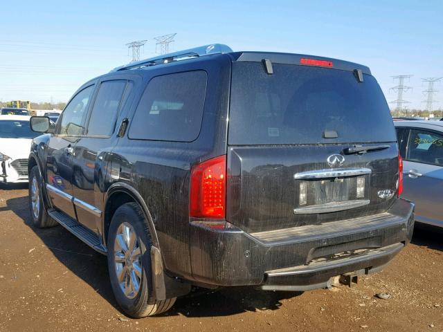 5N3AA08C18N912539 - 2008 INFINITI QX56 BLACK photo 3