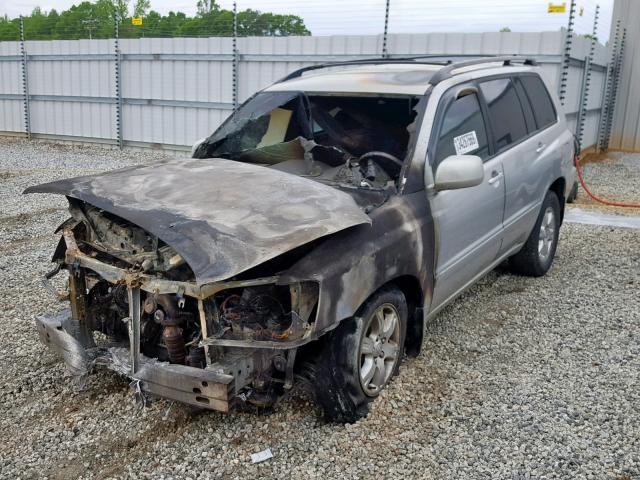 JTEHF21A720060375 - 2002 TOYOTA HIGHLANDER SILVER photo 2