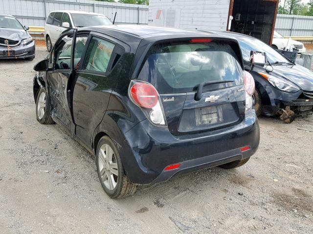 KL8CD6S95EC455263 - 2014 CHEVROLET SPARK 1LT BLACK photo 3