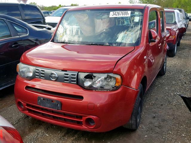 JN8AZ2KR0BT207530 - 2011 NISSAN CUBE BASE BURGUNDY photo 2