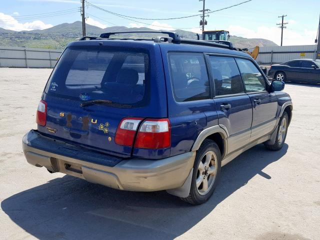 JF1SF65501H719109 - 2001 SUBARU FORESTER S BLUE photo 4