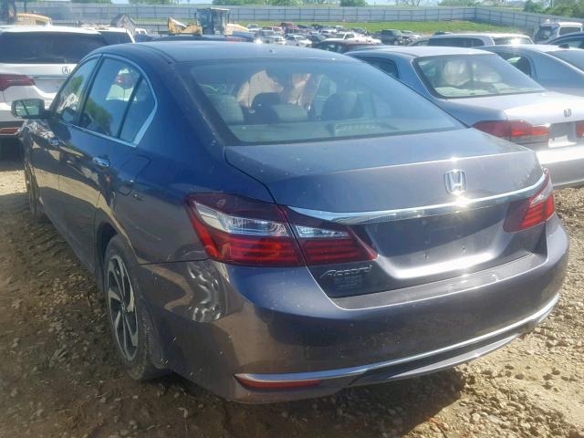 1HGCR2F86HA126317 - 2017 HONDA ACCORD EXL GRAY photo 3