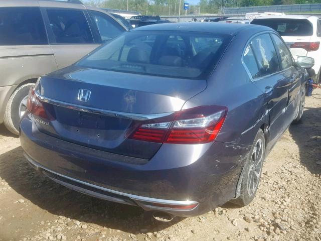 1HGCR2F86HA126317 - 2017 HONDA ACCORD EXL GRAY photo 4