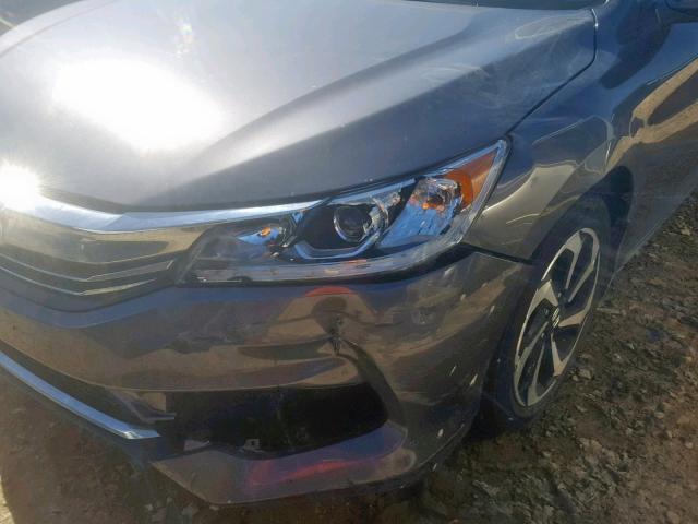 1HGCR2F86HA126317 - 2017 HONDA ACCORD EXL GRAY photo 9