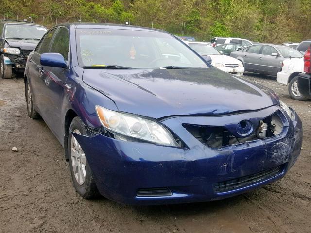 4T1BB46K58U036057 - 2008 TOYOTA CAMRY HYBR BLUE photo 1