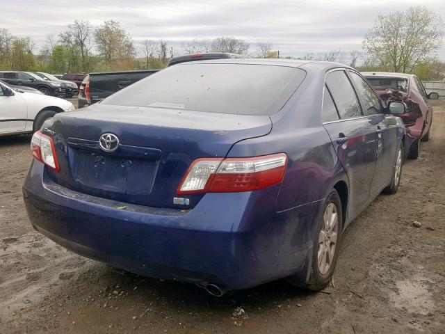 4T1BB46K58U036057 - 2008 TOYOTA CAMRY HYBR BLUE photo 4