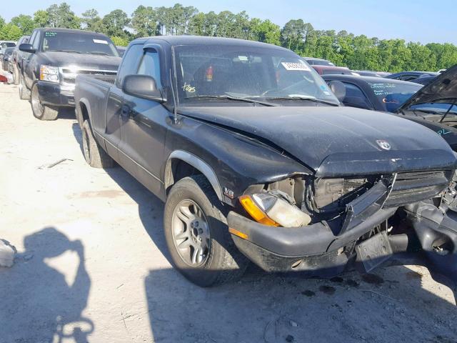 1B7GL32N62S601890 - 2002 DODGE DAKOTA SPO BLACK photo 1