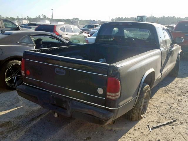 1B7GL32N62S601890 - 2002 DODGE DAKOTA SPO BLACK photo 4