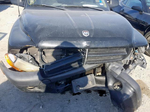 1B7GL32N62S601890 - 2002 DODGE DAKOTA SPO BLACK photo 7