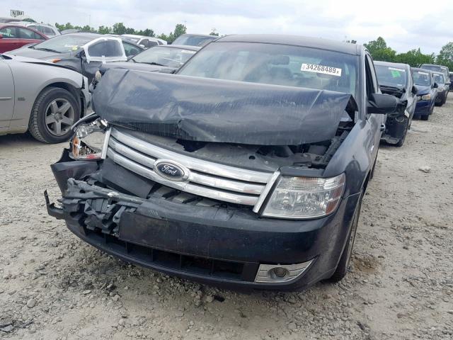 1FAHP24W59G120587 - 2009 FORD TAURUS SEL BLACK photo 2