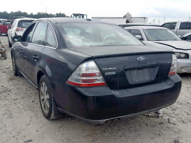 1FAHP24W59G120587 - 2009 FORD TAURUS SEL BLACK photo 3